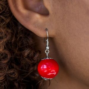 paparazzi Jewelry - Effortlessly Everglades - Red Necklace Set paparazzi Jewelry - Effortlessly Everglades - Red Necklace Set